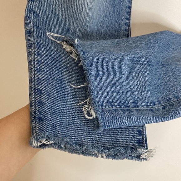 Levi's Wedgie Jeans Womens 28 x 26 Medium Blue Icon Fit High Rise Ankle Crop - Picture 8 of 15